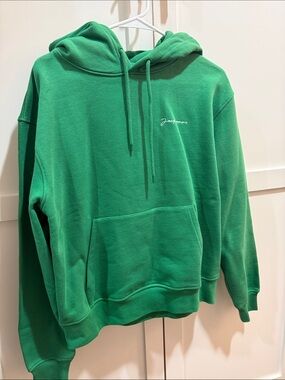 Jacquemus Green Script Logo Hoodie